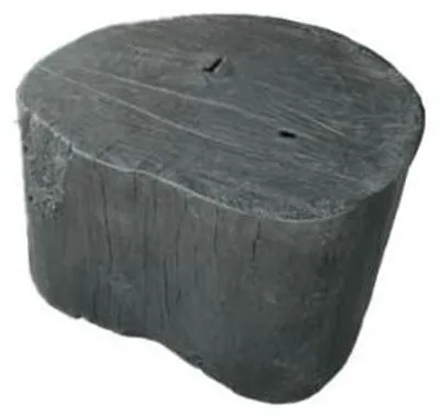 Zdjęcie produktu dla Pomax, czarny stolik kawowy, średnica 59 cm, wysokość 52 cm