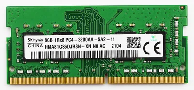 Produktbild von SK Hynix SO-DIMM 8GB Arbeitsspeicher DDR4-3200 1Rx8 (HMA81GS6DJR8N-XN)
