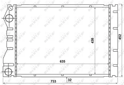 Produktbild von Kühler, Motorkühlung NRF 53975