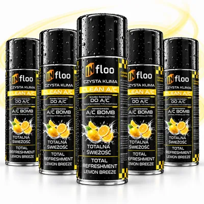 Produktbild von 5× Klima-Erfrischer Lemon 200 ml | A/C Lüftungserfrischer für Auto