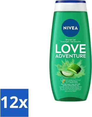Immagine prodotto di NIVEA Gel doccia Love Nature 250 ml - Confezione risparmio - 12 pezzi