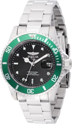 Obrázek produktu pro Invicta Pro Diver 47353 Pánské Hodinky - Quartz Hnutí - Nerezová Ocel s Černým Ciferníkem - 40 mm