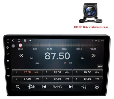 Produktbild von 9 Zoll Android Autoradio für VW Polo 9N 2004-2010 Wireless CarPlay Android Auto 8Core 6+128GB 4G LTE GPS Navigation inkl. 1080P Rückfahrkamera