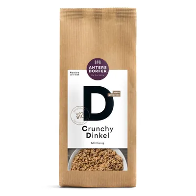 Produktbild von D - Crunchy Dinkel mit Honig 375g