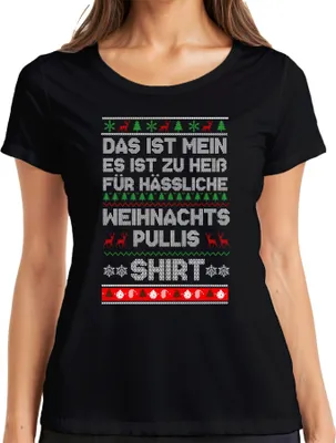 Maglietta T-shirt Natalizia Ho Ho Ho - Idea Regalo per il Natale, per