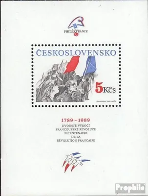 Produktbild von Briefmarken Tschechoslowakei 1989 Mi Block93 (kompl.Ausg.) postfrisch Revolution