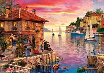 Produktbild von ART PUZZLE Puzzle Mittelmeerhafen 1500 Teile