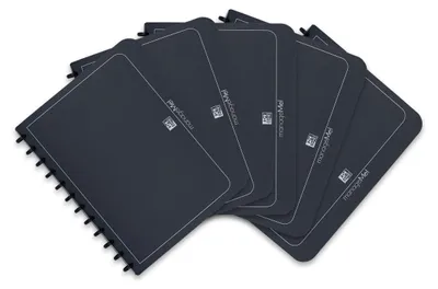 Produktbild von Oxford 100205607, A4, Rundring, Präsentation, Polypropylen (PP), Schwarz, 25 Blätter