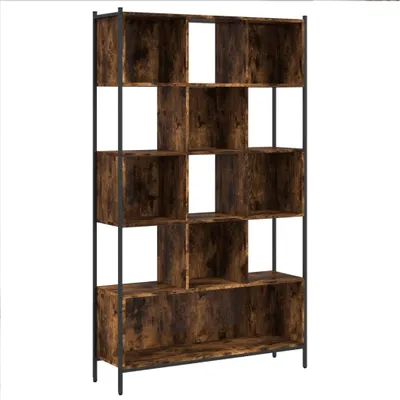 Image de vidaXL Bibliothèque chêne fumé 102x28x172 cm Bois composite
