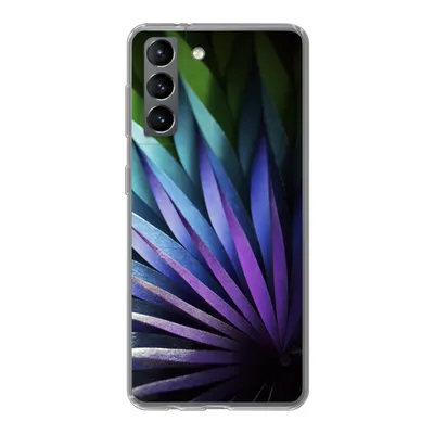 Produktbild von MuchoWow® Handyhülle Schutzhülle Hülle für Samsung Galaxy S21 Blumen - Geometrie - Abstrakt Silikon Softcase Handy Hülle - Softcase
