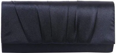 Productafbeelding van Solidchoice - Pleated Satijnen Clutch voor Bruiloft en Avondgebeurtenissen