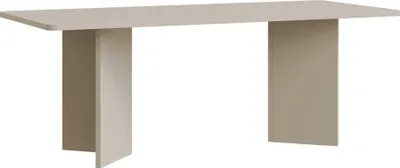 A neutral studio shot of a table.