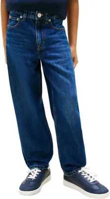 Produktbild von Tommy Hilfiger Jungen Jeans Hose Barrel Dark Blue Loose Fit, Blau (Darkused), 5W