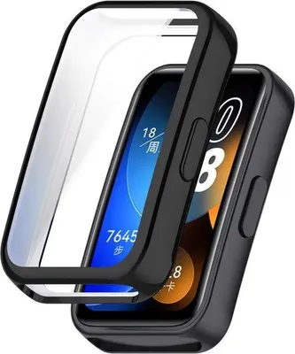 Produktbild von Strap-it Stoßfeste TPU-Hülle – Schutzhülle passend für Huawei Band 8 / Band 9 / Band 10 (Schwarz)