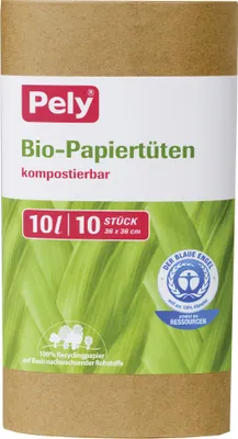 Produktbild von Pely  Papiertüten 10L, 10 stk.