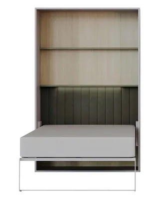 Produktbild von Schrankkbett LUMI Multifunktionales Wandbett, mit Bonell-Matraze, Kinderzimmer, Jugendbett, (Cashmiere + Olive)