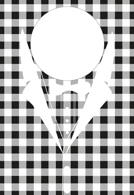 Produktbild von Lätzchen aus Vliesstoff Karo in schwarz, 42 x 60 cm, 100 Stück - Mank