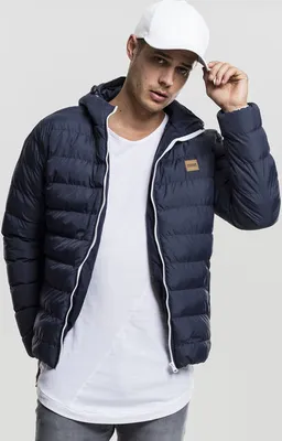Obrázek produktu pro Bunda Urban Classics Basic Bubble Jacket nvy/wht/nvy - L