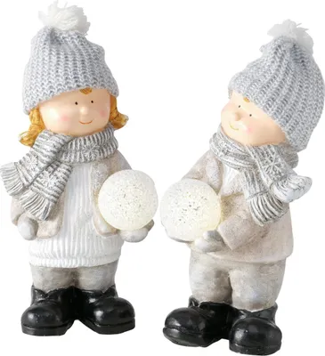 Produktbild von Boltze Gruppe Clemy Figur LED 34cm sortiert (1 Stück)