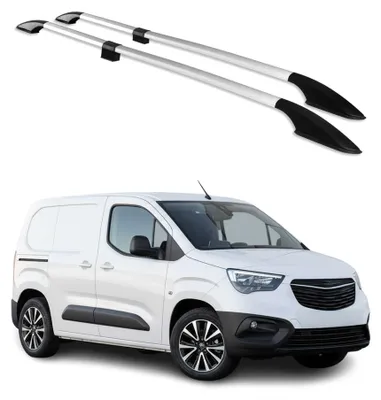 Image de Barres de toit longitudinales pour Opel Combo E 2019-2025 L1 Alu Gris