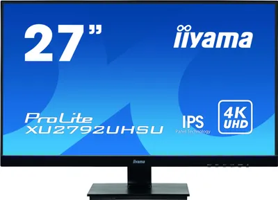 Produktbild von iiyama ProLite XU2792UHSU-B1, 68,6 cm (27"), 3840 x 2160 Pixel, 4K Ultra HD, LED, 4 ms, Schwarz