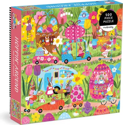 Produktbild von Hoppin Around 500 Piece Family Puzzle