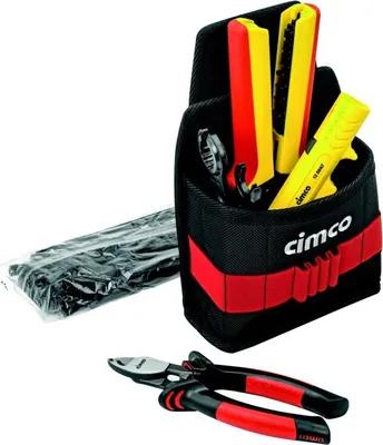 Produktbild von Cimco Gürteltasche Solar inkl. 5 Tlg 170475 Electrical contractor, Trades person Tool bumbag (+ tools) 6-piece