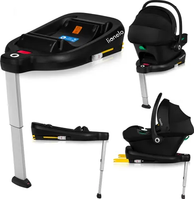Produktbild von Lionelo ASTRID I-SIZE BASE dětská autosedačka od narození, do 87 cm od 1 kg, do 16 kg, velmi stabilní nosič, výškově nastavitelný - černá
