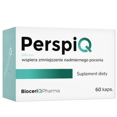 Zdjęcie produktu dla BioceriQ PerspiQ 60 kaps. suplement diety przyczynia się do zmniejszenia potliwości