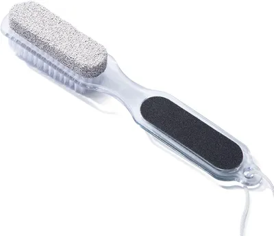 Produktbild von Hornhautentferner, Bimsstein-Hobel, Hornhautraspel, Fußpflege, 4-in-1 (Fußbürste)