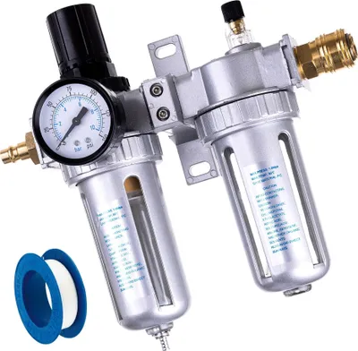 Produktbild von 1/2" Druckluft Wartungseinheit Öler Druckminderer für Kompressor