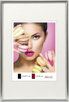 Photo Style Kunststoff Bilderrahmen Fotorahmen Wanddeko Collage Foto Poster - Farbe: Silber | Format: 29,7x42 DIN A3