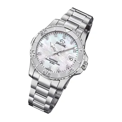 Produktbild von Jaguar Damen Analog Edelstahl Fashion Uhr silber Cosmopolitan UJ870/1