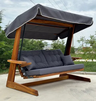 Produktbild von Skye Decor, Sia- Sia 2400 SWG, Natürlich, Schaukelstühle, 190x175x70 cm, Rahmen: 100% Iroko -Baum