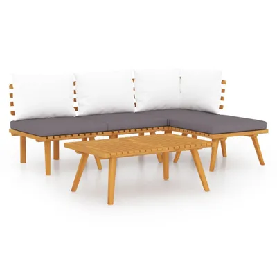 Produktbild von vidaXL 5-tlg. Garten-Lounge-Set mit Kissen Massivholz Akazie