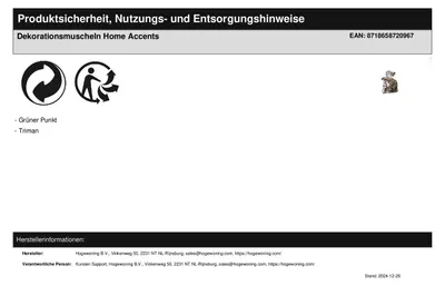 Produktbild von Dekorationsmuscheln 50 bis 100 Stück, ca. 200 bis 300 g