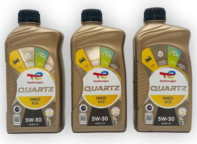 Produktbild von Total Quartz Ineo ECS | 5W-30 | 3 L | PSA B71 2290 | Iveco | Fiat | mit Trichter