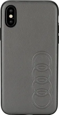 Obrázek produktu pro Zadní kryt Audi pro Apple iPhone Xs Max, řada TT, černý – umělá kůže