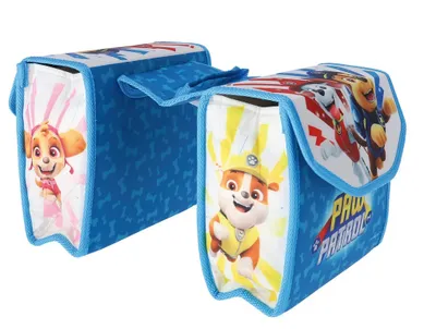 Produktbild von Bike Fashion Doppelpacktasche PAW Patrol, B230 x H200 x T80 mm, mit Motiv, blau/weiß