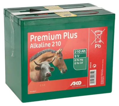 Produktbild von AKO Batterie Alkaline 9 V, 210 Ah, L x B x H 190 x 125 x 160 mm