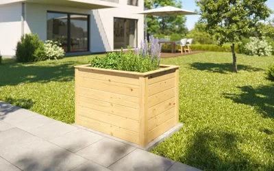 Produktbild von Element-Hochbeet Modular,natur B x T x H 100 x 71 x 69
