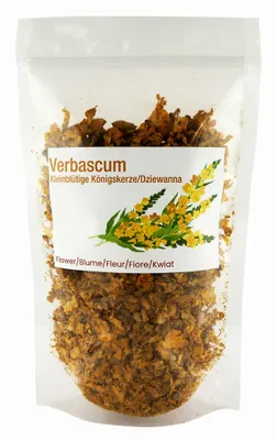 Produktbild von Königskerzenblüten getrocknet Verbascum densiflorum Natürlicher Kräutertee 200g