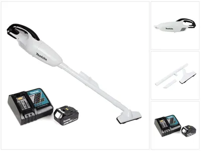 Produktbild von Makita DCL 180 RT1 W Akku Staubsauger 18 V Weiß + 1x Akku 5,0 Ah + Ladegerät