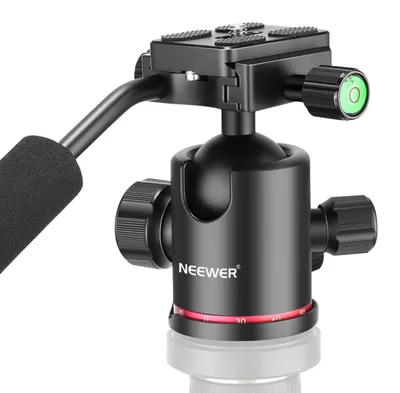 Produktbild von NEEWER Schwerlast Kamerastativ Kugelkopf mit Grip 1/4" Schnellwechselplatte