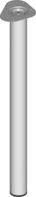 Produktbild von Stahlrohrmöbelfüsse silberfarb.700mm rd.60mm