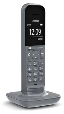 Produktbild von Gigaset CL390HX DECT Mobilteil Design Telefon Basis HD Voice Freisprechfunktion grossem Grafik Display Satellite Grey