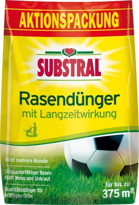 Produktbild von SUBSTRAL® Rasendünger mit Langzeitwirkung für bis zu 375 m² - 7,5 kg