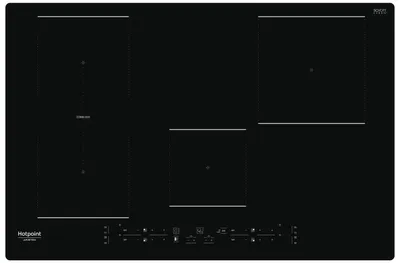 Obrázek produktu pro Hotpoint HB 0577B NE, Černá, Vestavěné, 77 cm, Indukční varná deska se zónami, Sklokeramický, 4 zóna/zón