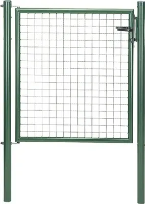 Immagine prodotto di Alberts 600204 Cancello singolo a rete ondulata, verde, larghezza 100 cm, altezza 125 cm