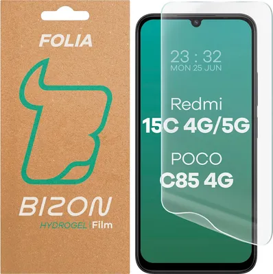Produktbild von Hydrogel Folie für den Bildschirm für Xiaomi Redmi 15C 4G / 5G / POCO C85 4G, Bizon Glass Hydrogel Front, 1 Stück